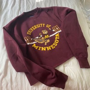 Cropped University of Minnesota Sweatshirt